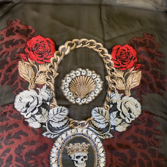 Alexander McQueen lost in the sea silk scarf - Picture 4 of 8